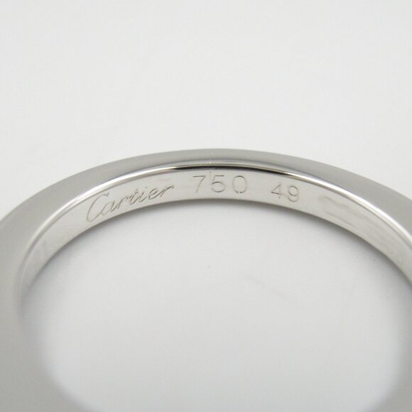 CARTIER 18k White Gold Diamond Ring - Picture 4 of 8